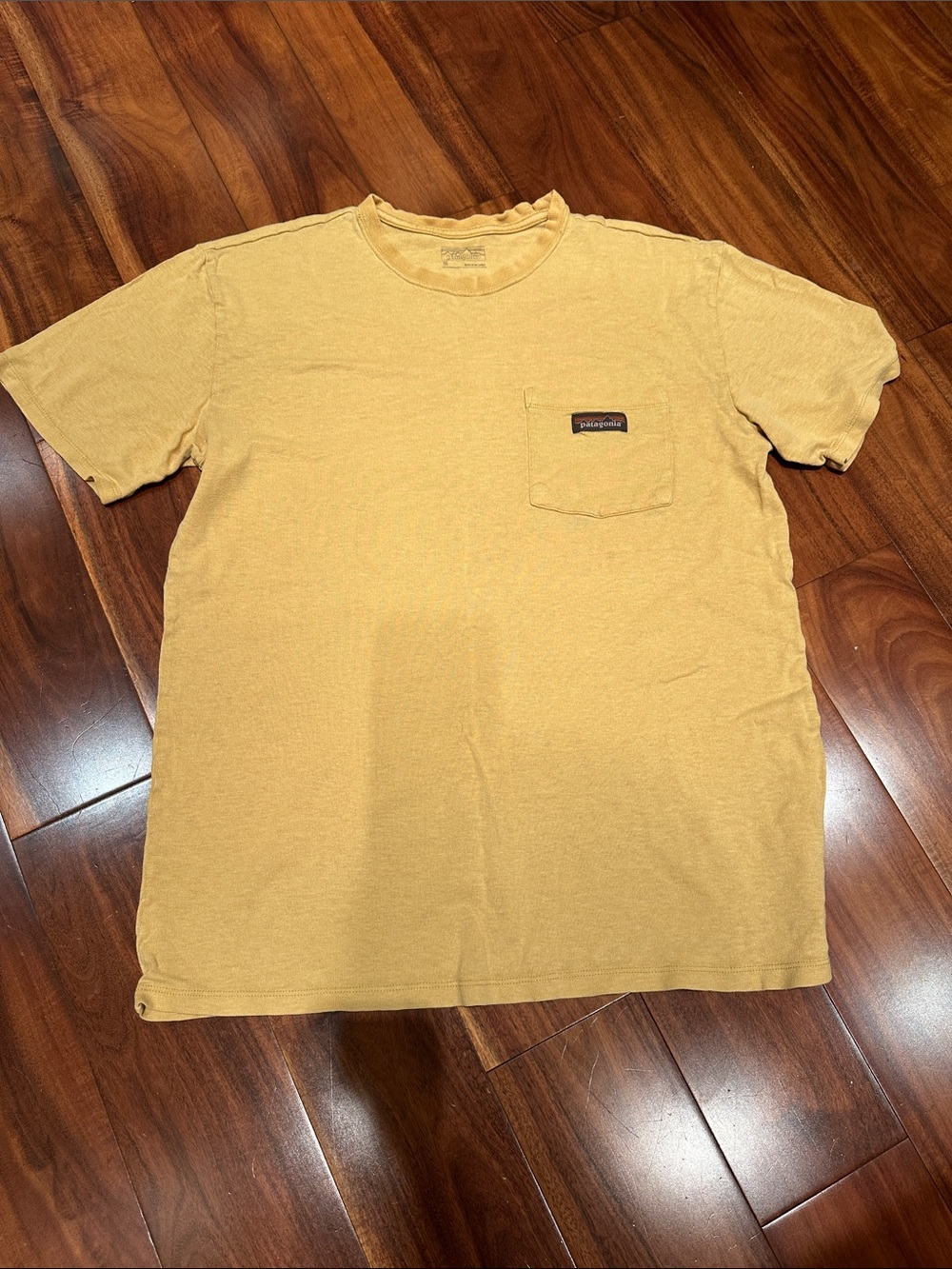 Patagonia Men’s Yellow Pocket Short-Sleeve Tee